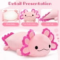 thumbnail image 5 of Tezituor 39.3'' Axolotl Stuffed Animal Large Plush Axolotl Pillow Plush Toy, 5 of 8