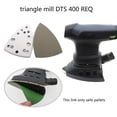 thumbnail image 2 of CEORPER 98x148mmm/3.86x5.83'' Triangular Hook & Loop Sanding Disc 4 Nail 7 Holes Polishing Sanding Pad Compatible for w/ DTS 400, 2 of 15