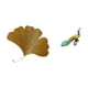 thumbnail image 5 of Elegante escultura de pared de y ginkgo, artística decoración de hojas y pájaros de metal para sala de estar, oficina, hotel, comedor, jardí, 5 of 8