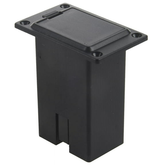 6pcs Black 9v Battery Holder/case/box Compartment Cover Case Guitar& Pickup