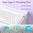 thumbnail image 3 of Funda con Teclado JKSML para iPad Air 11" M3 2025 Inalámbrica Morada, 3 of 8