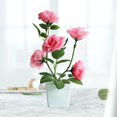 thumbnail image 2 of Bobasndm Simulated Plant Pot Ornamental  Indoor Outdoor Imitation Flower Pot Desktop Decor Beautiful for Hotel, 2 of 7