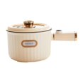 thumbnail image 4 of Mini Hot Pot, Electric Skillet, Nonstick Electric Cooker, Noodles Cooker, Electric Rice Cooker, Ramen Cooker for Fry Noodles, Pasta, Eggs Cooking White, 4 of 8