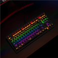 thumbnail image 4 of Punk Mechanical Keyboard 87-Key USB Wired Keyboard With Backlight Computer Laptop Keyboard for Office Gaming Pink, 4 of 7