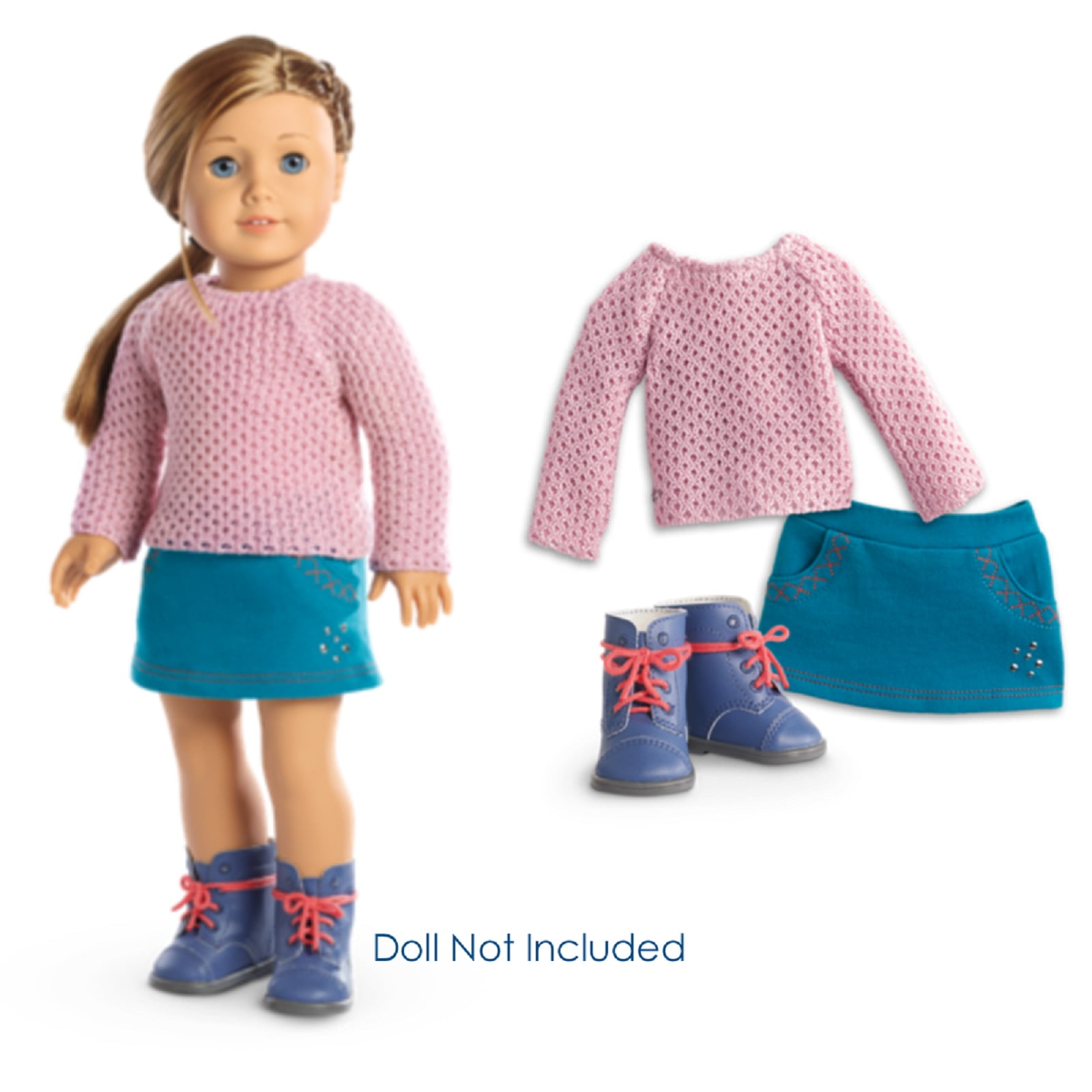 American Girl Starry Outfit With Sparkling Pink Boots For Dolls Brand New 