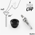 thumbnail image 4 of Phyun 22mm Push Button Bonnet Hood Pin Lock Clip Kit Car Quick Release Bumper Latch x4, 4 of 5