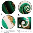 thumbnail image 3 of Designart Green And Gold Crashing Waves I Canvas Wall Art, 3 of 5