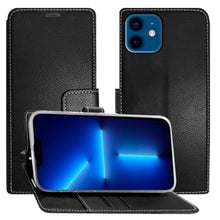 Funda Cartera Molan Cano Issue Diary Para iphone 12 | 12 Pro Negro Molan Cano Funda tipo de Cartera