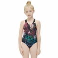 thumbnail image 3 of Demon Slayer Swimwear Kids' One-Piece Swimsuit Quick-Dry Cute Printed Girls' Swimwear Bathing Suit for Beach & Pool 11-13Y(160cm), 3 of 8