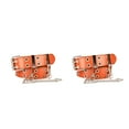 thumbnail image 1 of Qarigey Cinturón de moda de cadena Punk para mujer, cinturón ajustable con ojal de doble con cadena de ojal, cinturones decorativos, novedad Type11 NO11, 1 of 6
