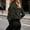 Green, variant on Women's Faux Suede Fleece Short Jacket Vintage Zip Up Lapel Collar Casual Biker Bomber Jackets Casual Outerwear (Black,S)