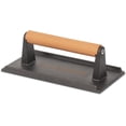 thumbnail image 1 of LEVIASHER 2.2lbs Heavy-Duty Cast Iron Grill Press with Wooden Handle, Cooking Weight Press for Bacon Burger Steak Meat Paninis Vegetable BBQ Press for Weber Blackstone Chef Pitboss Treager Rectangle, 1 of 7