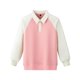 thumbnail image 2 of Sudaderas sin capucha Ropa para niños Camisa con bloques de color para niños y niñas Sudadera con solapa con inserción en los hombros Top infantil de primavera en contraste Camiseta de algodón para ni, 2 of 6