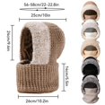thumbnail image 3 of 3 In 1 Beanie Hat With Scarf And Mask Warm Scrub Caps Women Womens Scarves Wool Face Masks Grey, 3 of 9