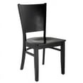 thumbnail image 2 of Hendrix Side Chair in Dark Mahogany with Wood Seat (Set of 2), 2 of 5
