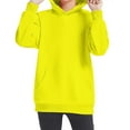 thumbnail image 5 of Zwiiyzr Teens Kids Unisex Oversized Hoodies Sweatshirt Solid Color Long Sleeve Pullover Tops 4-14 Years for Girls and Boys Yellow, 5 of 6