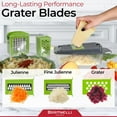 thumbnail image 4 of Bartnelli 15-Piece Vegetable Chopper Multifunctional Food Slicer with Large Container, Veggie Chopper, Slicer, 4 of 6