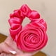 thumbnail image 5 of Anillo de pelo de rosa de satén para el intestino grueso, accesorios para el cabello de cuerda para el cabello de rosa dulce de súper hada de primavera y verano para mujeres coreanas, 5 of 6