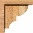 thumbnail image 3 of 6"W x 8"D x 8"H Ridgewood Rough Sawn Corbel w/Backplate, Western Red Cedar, 3 of 9