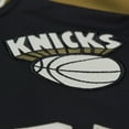 thumbnail image 5 of Men's Mitchell & Ness Olive/Black New York Knicks Clutch Satin Raglan Full-Snap Jacket, 5 of 7