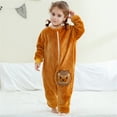 thumbnail image 4 of WIBACKER 6M-6Y Baby Warm Flannel Sleeping Bag, Infant Sleepsuit, Kids Toddler Boys Girls Long Sleeve Double Zipper Wearable Sleep Sack - Lions, 4 of 9