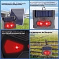 thumbnail image 4 of Repelente solar de animales nocturnos, disuasivo de depredadores de animales salvajes con luces LED rojas, resistente al agua. Ahuyenta a los zorrillos y los ciervos, 4 of 5