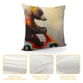 thumbnail image 4 of Orinice Bear Toy Car Child Graphic Decorative Cushion Throw Pillow Cover for Home Couch Living Room Bed Sofa - High-Quality Short Plush Material with Zipper Closure 1PC 12x12in, 4 of 5