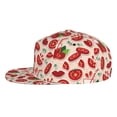 thumbnail image 3 of Fotbe Tomatoes Flat Bill Visor Cap Classic Snapback Hat Polyester Foam Trucker Hat Trucker Cap Adjustable Baseball Cap, 3 of 9