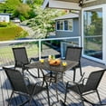 thumbnail image 4 of Costway 2 PCE Patio Rocking Chair Heavy-Duty Metal Rocker Outdoor Anti-Slip Black, 4 of 9