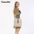 thumbnail image 5 of Montana West Women Convertible Backpack Purse Casual Crossbody Bag for Travel Work, Beige, 5 of 7