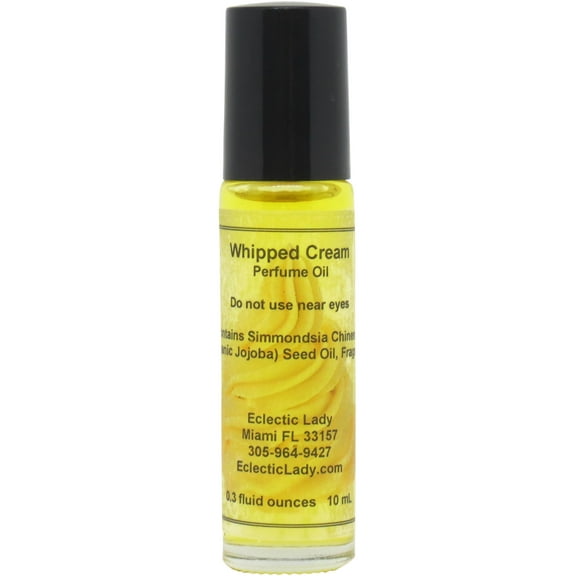 Whipped Cream Perfume Oil, 0.3 Oz Portable Roll-On Fragrance
