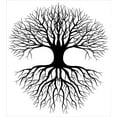 thumbnail image 3 of Tree of Life Duvet Cover Set, Plant Silhouette Roots and Branches Reflection Shadow Monochrome Illustration, Decorative 2 Piece Bedding Set with 1 Pillow Shams, Twin Size, Black White, by Ambesonne, 3 of 3