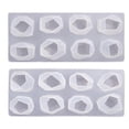 thumbnail image 1 of Molde De Resina Epoxi Para Piedras Preciosas, Molde De Piedra Preciosa Facetada Geométrica Irregular, Molde De Silicona Para Espejo Diy Para Decoración Artesanal2 Uds., Serendint HA015596-00, 1 of 7