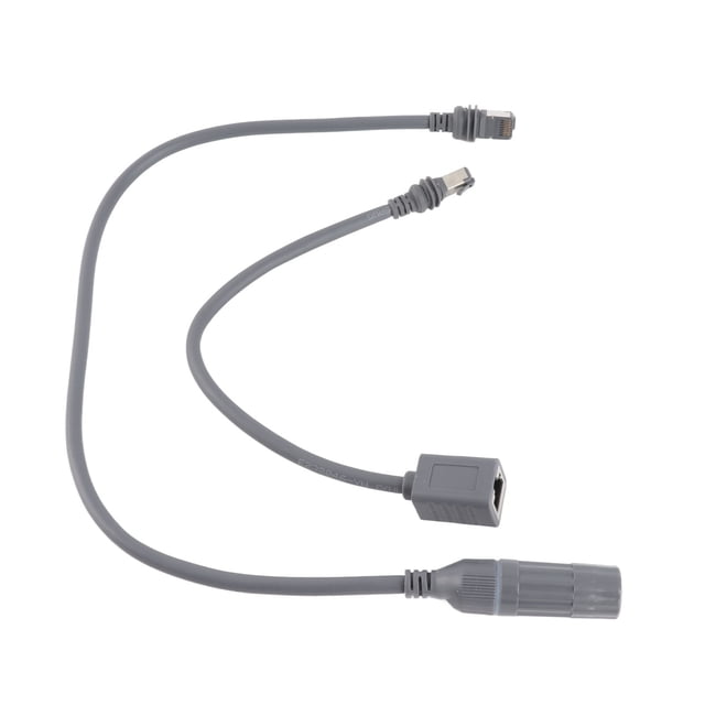 Adaptador Satelital RJ45, 2 Pezas de Goma Cobre IP68 ESTABLE ESTABLE SATélite RJ45 Cable Adaptador para interiores