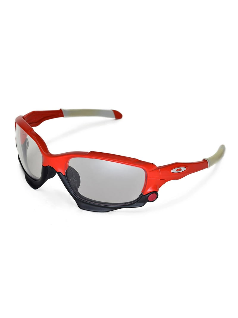 Walleva Clear Replacement Lenses for Oakley Racing Jacket Sunglasses -
