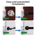 thumbnail image 4 of RAYKUBE M5 Tuya BLE Fingerprint Door Lock Digital Electronic Lock with Password/Key/IC Card/ Smartlife/ Tuya APP Unlock, 4 of 5