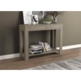 thumbnail image 1 of Safdie & Co. Console Table 40L Dark Taupe 2 Drawers 1 Shelf, 1 of 3