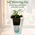 thumbnail image 4 of SYITCUN 5in Self Watering Planter 5 set,Plastic Self Watering Planters with Visual Water Level Window,Plant Pots Indoor,Window Box Planter,, 4 of 7