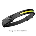 thumbnail image 2 of Linterna frontal LED COB portátil, linterna frontal recargable por USB para acampar, linterna frontal para montar, 2 of 8