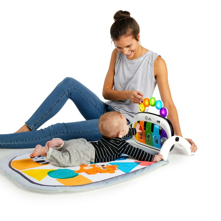 Baby Einstein Kickin\' Tunes 4-in-1 Baby Activity Gym & Tummy Time Play Mat  with Piano, 0-36 Months, Multicolor