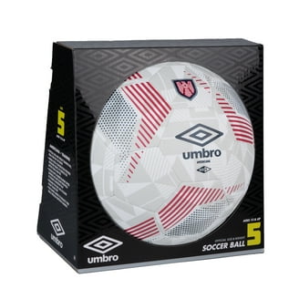 Umbro Soccer Ball Size 5 for Adults and Teens White Gray Yellow
