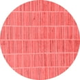 thumbnail image 1 of Ahgly Company Machine Washable Indoor Round Checkered Red Modern Area Rugs, 8' Round, 1 of 4