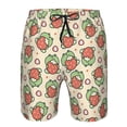 thumbnail image 3 of Goofa Frog Hold Strawberry Printed Mens Swim Trunks Summer Quick Dry Short Beach Swimwear Bathing Suits-3X-Large, 3 of 9