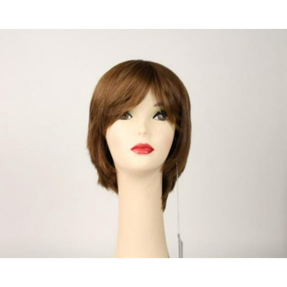 European Human Hair Freeda Wig Diana Light Brownish Blonde Size L