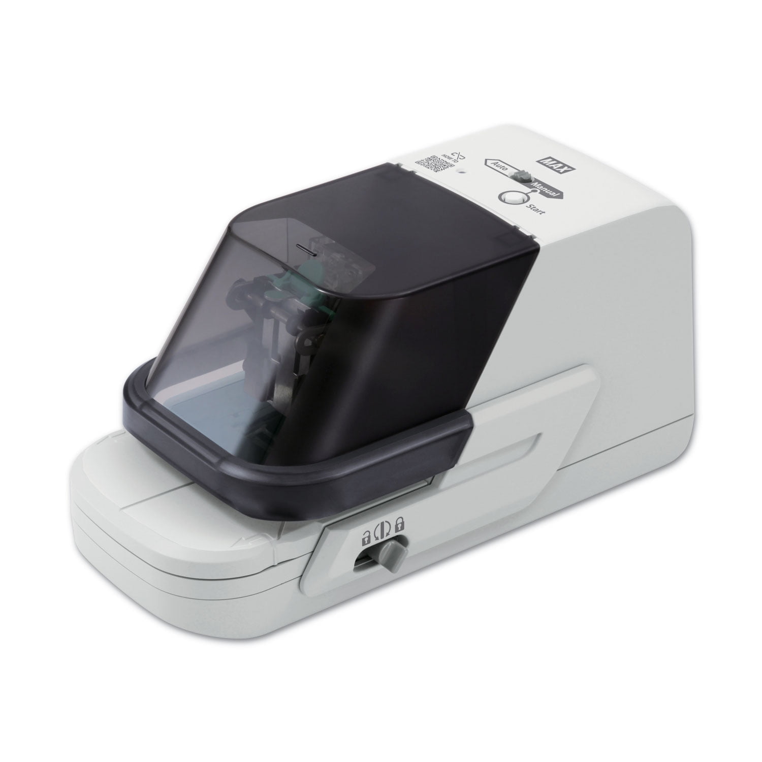 Electric Flat Clinch Heavy Duty Stapler 70 Sheet Capacity, Gray