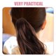 thumbnail image 3 of OUNONA Synthetic Black Ponytail Claw Clip Extension with Drawstring for Secure Comfortable All Day Wear, 3 of 6
