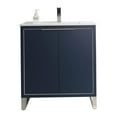 thumbnail image 2 of Fine Fixtures Opulence Collection 30 in. W x 18 in. D x 33 in. H Bathroom Vanity in Navy Blue with White Ceramic Sink - Chrome hardware, 2 of 9