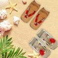 thumbnail image 4 of 4 Pares Calcetines Navideños, Divertidos Chanclas Calcetines Con Estampado De Manicura Calcetines Con Patrón 3D Calcetines Estampados Con Sandalias Calcetines De Tobillo De Corte, 4 of 7