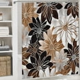 thumbnail image 6 of Pratyus Flower Pattern Fine Foliage Lace Modern Waterproof Shower Curtain for Country Cottage & Farmhouse Bathroom Decor Set with Hooks 36x72, 6 of 7