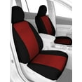 thumbnail image 2 of CalTrend Front Buckets Tweed Seat Covers for 1994-1997 Honda Accord - HD364-02TT Red Insert with Black Trim, 2 of 2